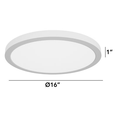 Access Lighting ModPLUS Round 16 Inch LED Flush Mount Ceiling Light ...