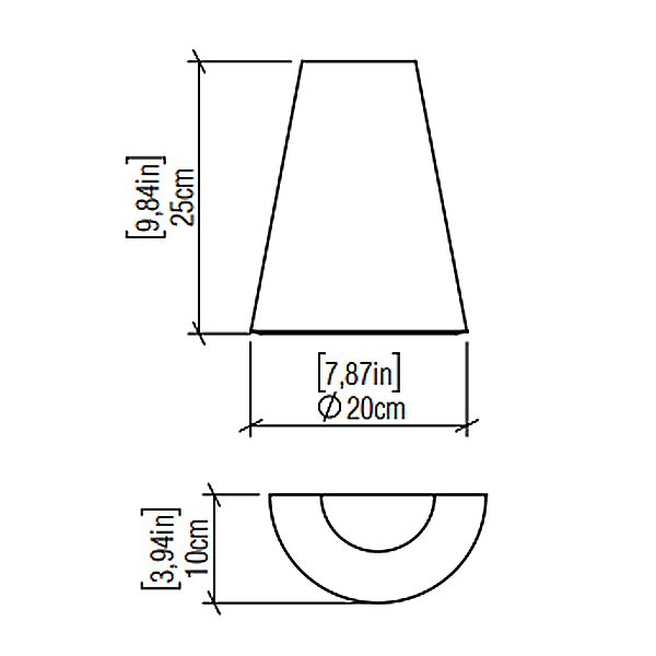 Conical LED Wall Sconce