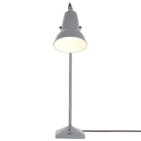 Linen White with Grey Cable Anglepoise Original 1227 Mini Table Lamp