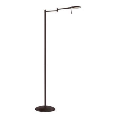 Dessau Turbo Swing Arm Led Floor Lamp, Bronze Pharmacy Floor Lamp