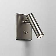 Enna Square Switched Wall Sconce (Matte Nickel/90)-OPEN BOX