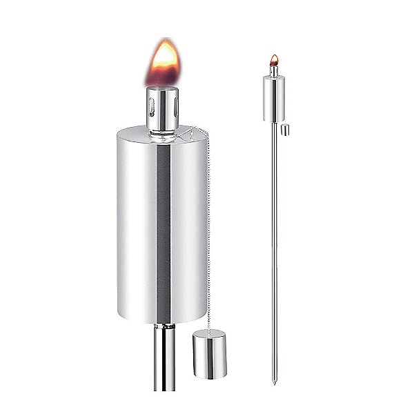 Anywhere Fireplace Cylinder, Stainless Steel Outdoor Torches