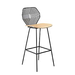 Wood & Wire Stool