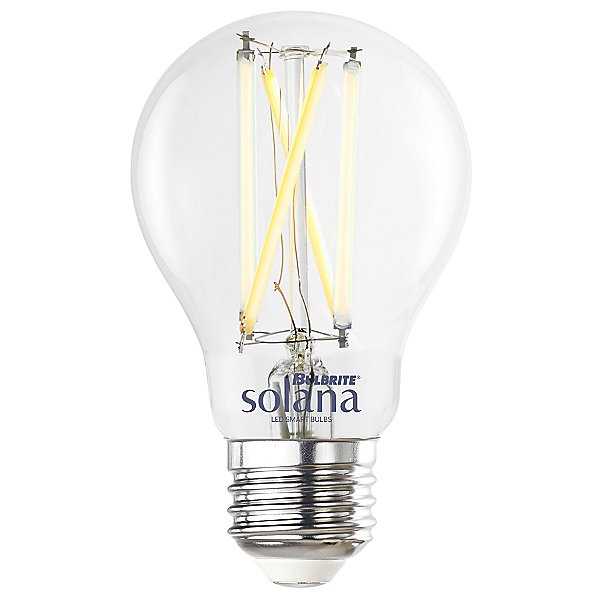 8W 120V A19 E26 Clear Filament Smart LED Bulb
