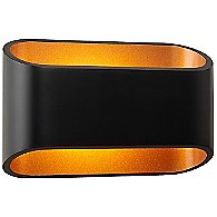 Eclipse 1 Wall Sconce (Black/Gold/Dimmable)-OPEN BOX RETURN