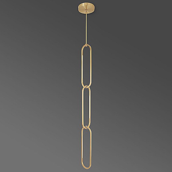 Ovalo Chain Single LED Pendant Light