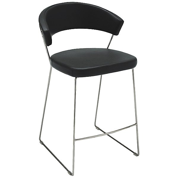 Connubia New York Leather Stool, New York Swivel Bar Stools By Connubia Calligaris