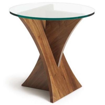 Copeland Furniture Planes Round Glass Top End Table Ylighting Com