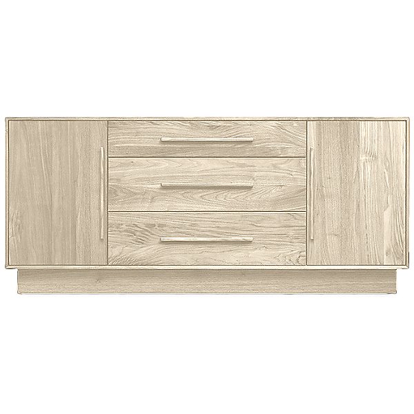 Moduluxe Three-Drawer Dresser with Flanked Doors, 29-Inch High