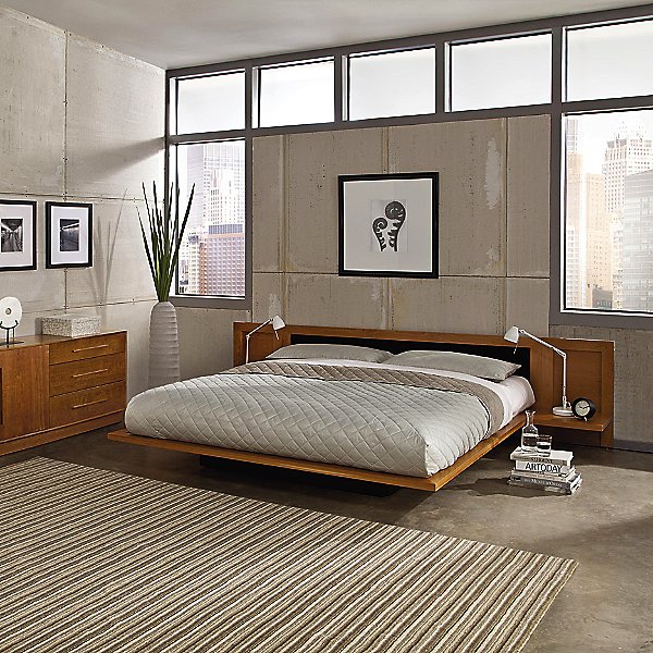 Moduluxe 29-Inch Platform Bed with Leather Headboard