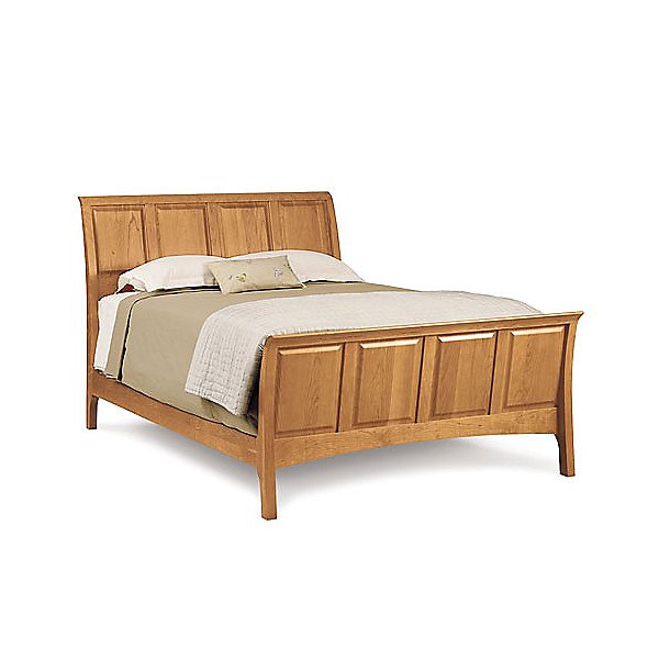 Sarah Sleigh Bed with High Footboard, Queen