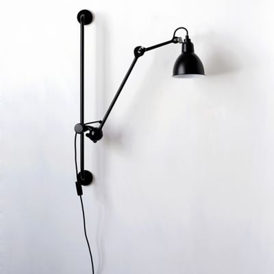 black arm wall light