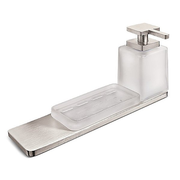 Harmoni Wall Mounted Holder with Soap Dish and Soap Dispenser Kit