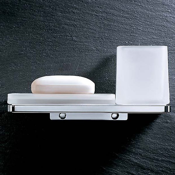 Harmoni Frosted Glass Soap Dish