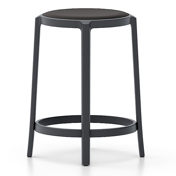 On & On Barstool with Upholstered Seat