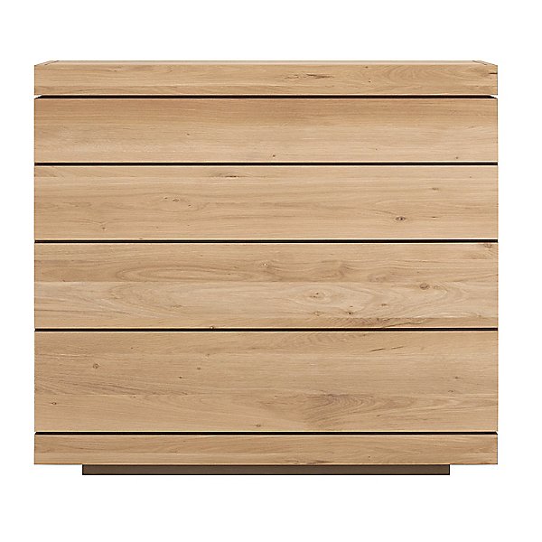 Oak Burger Chest of 4 Drawers