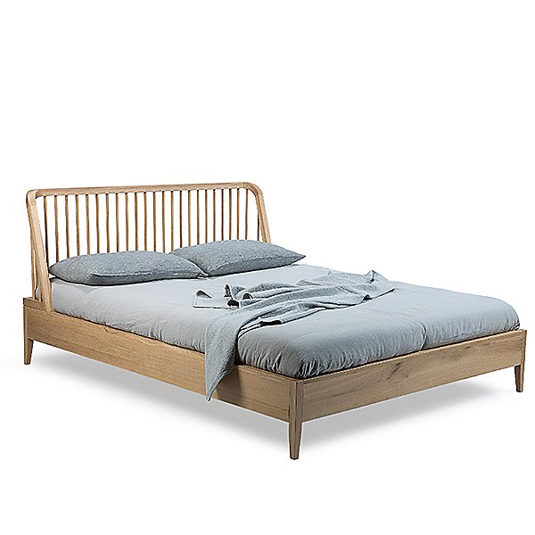 Ethnicraft Spindle Bed With Slats, Spindle Bed Frame