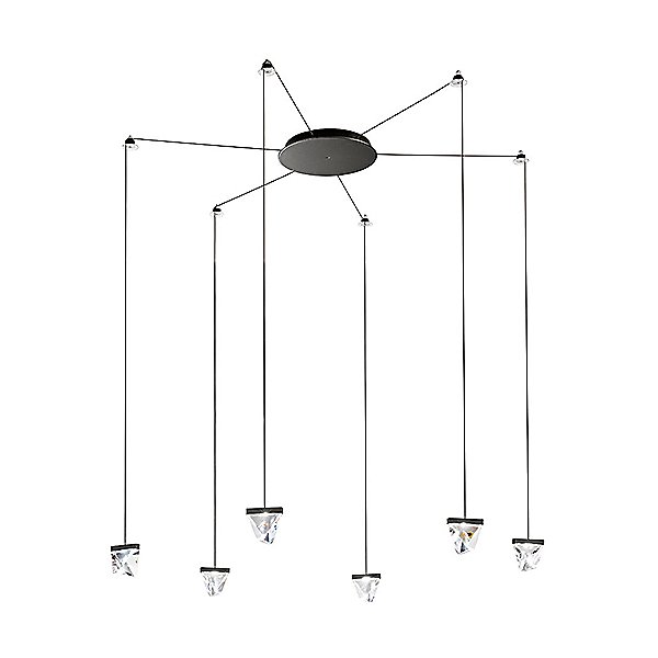 Tripla 6 Light LED Ceiling Wall Suspension System