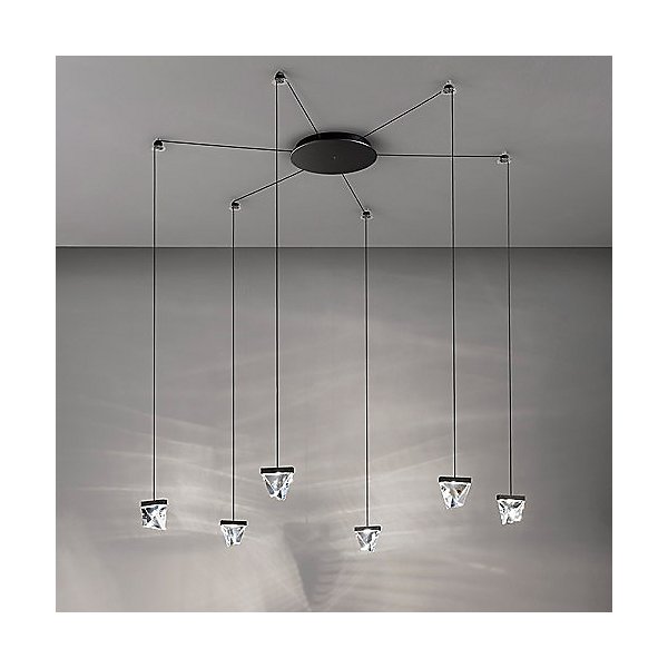 Tripla 6 Light LED Ceiling Wall Suspension System