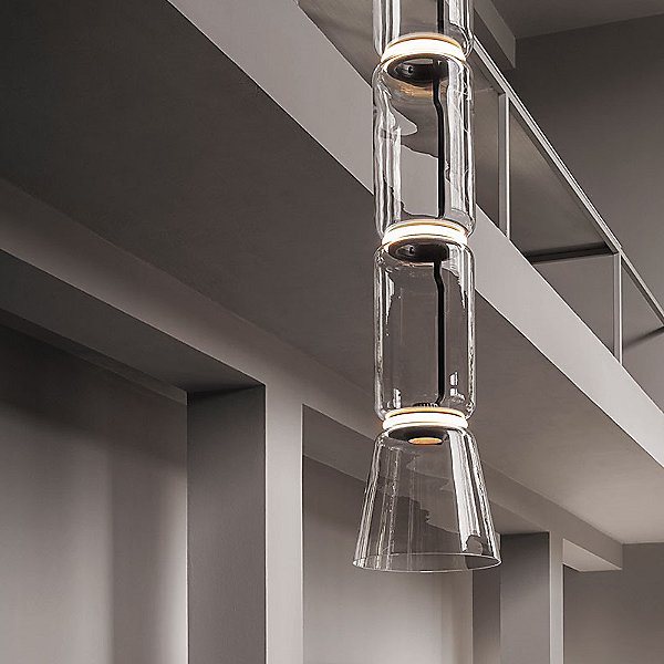 Noctambule Low Cylinder and Cone LED Pendant Light