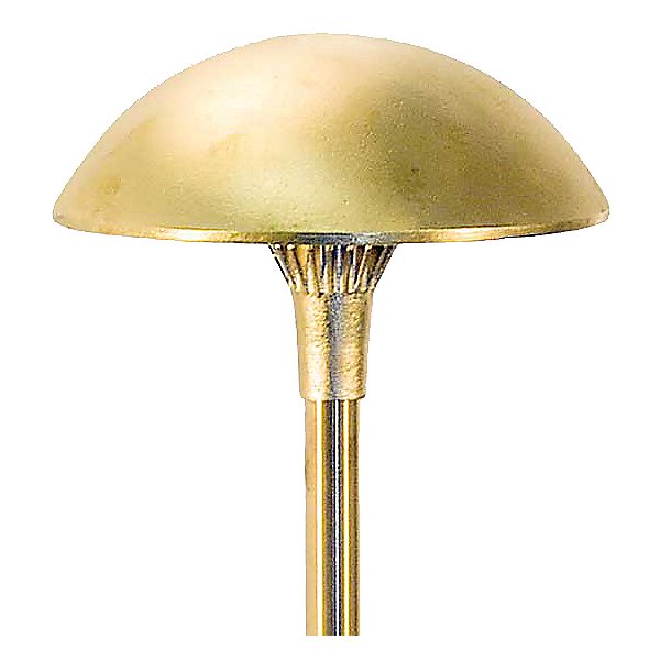 Brass Panel 8 Inch LED Mushroom Area Light