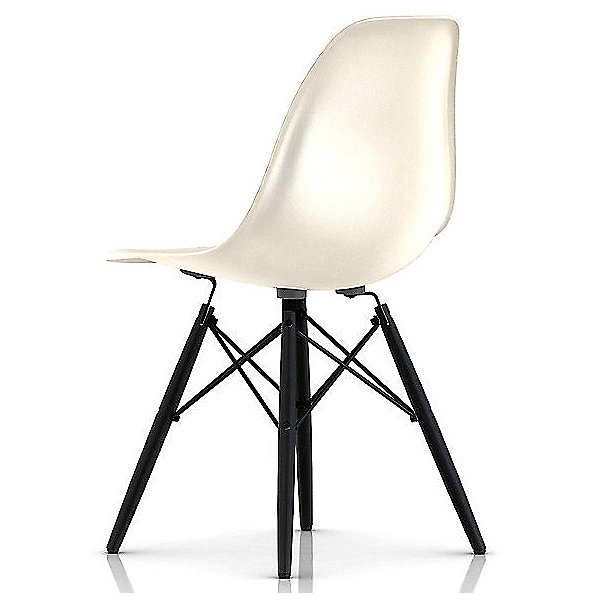 Eames Molded Fiberglass Side Chair with Dowel Base