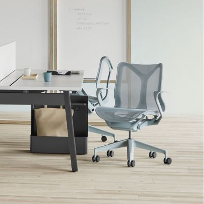 Herman Miller Cosm Low Back Chair with Fixed Arms | YLighting.com