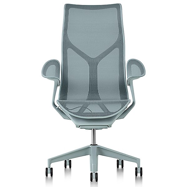 Cosm High Back Chair with Leaf Arms