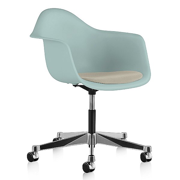 Herman Miller Eames Molded Plastic Task, Eames Molded Side Chair Cushion