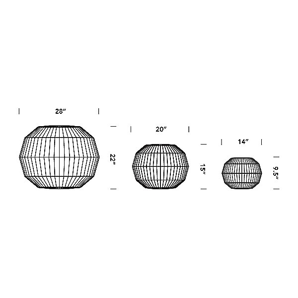 Angled Sphere Bubble Pendant Light