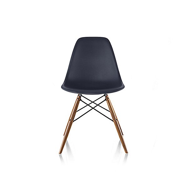Eames Molded Plastic Side Chair with Dowel-Leg Bases