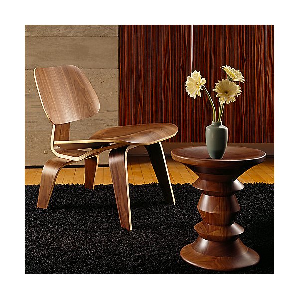 Eames Molded Plywood Lounge Chair with Wood Legs