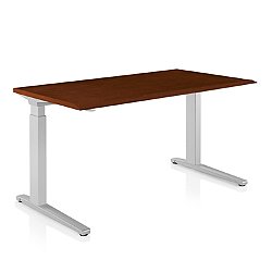 Renew Sit To Stand Desk, C Foot - Veneer Top