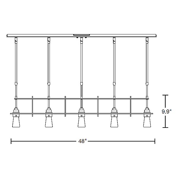 Erlenmeyer Linear Suspension Light