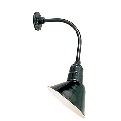 Angle Shade Outdoor Wall Sconce with HL-K Arm