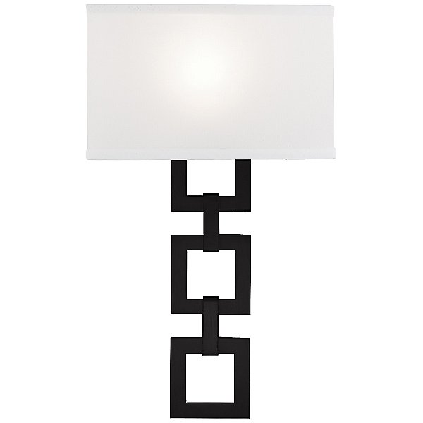 Carlyle Square Link Linen Wall Sconce