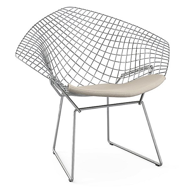 Diamond Lounge Chair with Seat Cushion