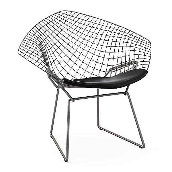 Diamond Lounge Chair with Seat Cushion