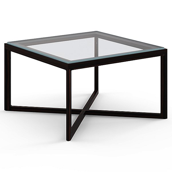 Knoll Krusin Square End Table With, Large Square Glass End Table