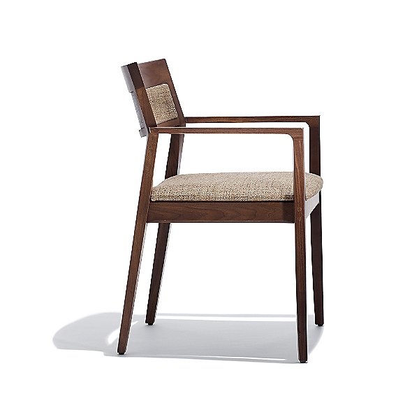Krusin Armchair with Upholstered Back Inset