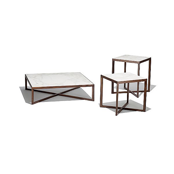 Krusin Square Coffee Table with Marble Table Top