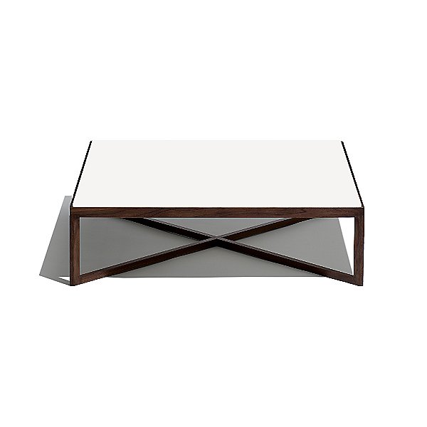 Krusin Square Coffee Table with Glass or Laminate Table Top