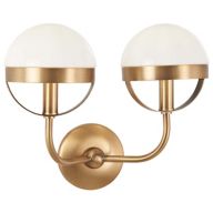 Brass And Glass Wall Sconces