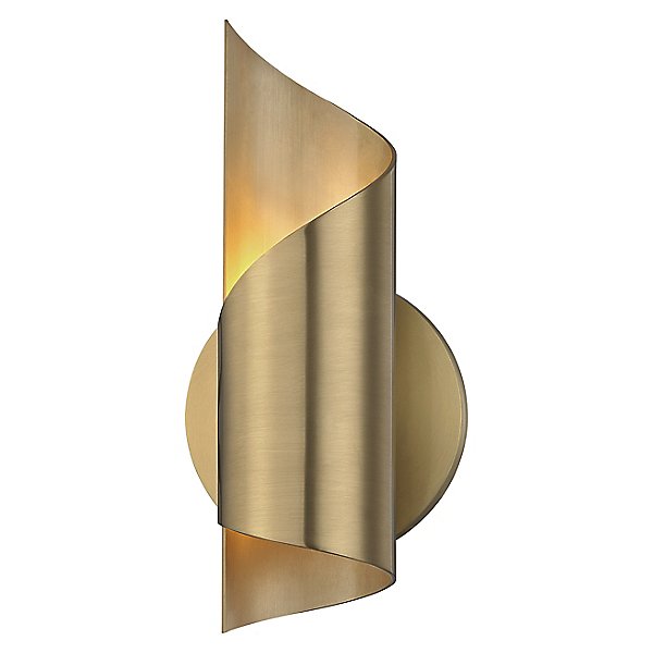 Details about   Nora 1-Light Aged Brass LED Wall Sconce by  Mitzi by Hudson Valley Lighting 