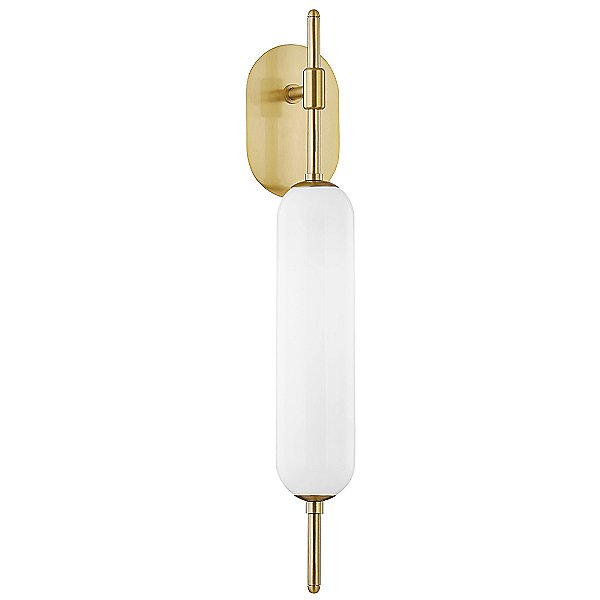 Mitzi H373101-AGB Transitional One Light Wall Sconce from Miley Collection in Brass-Antique Finish 