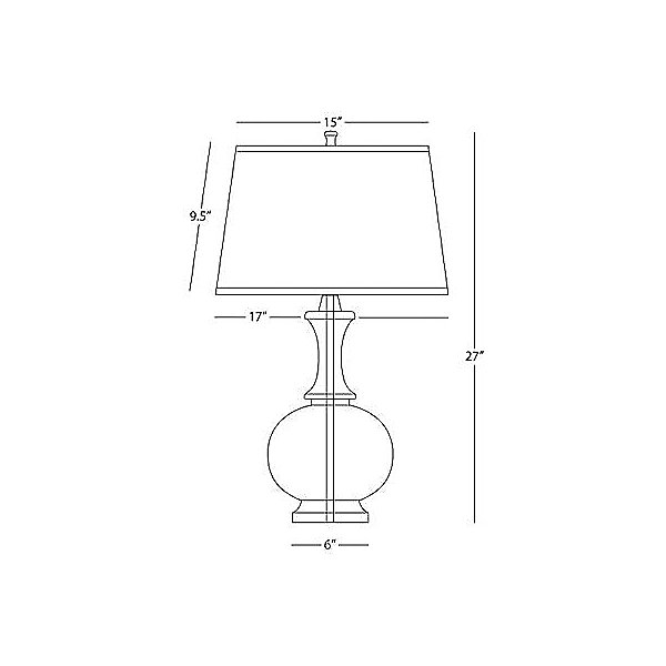 Harriet Glass Table Lamp