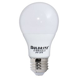 9W 120V A19 E26 LED Frosted Bulb (2-pack)