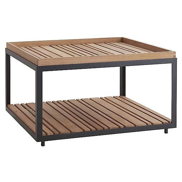Level Square Coffee Table with Teak Top