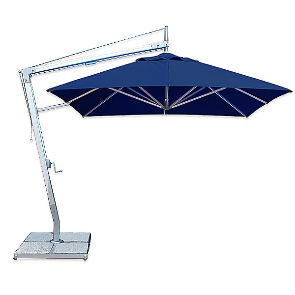 Santa Ana Square Side Wind Aluminum Cantilever Umbrella With Base