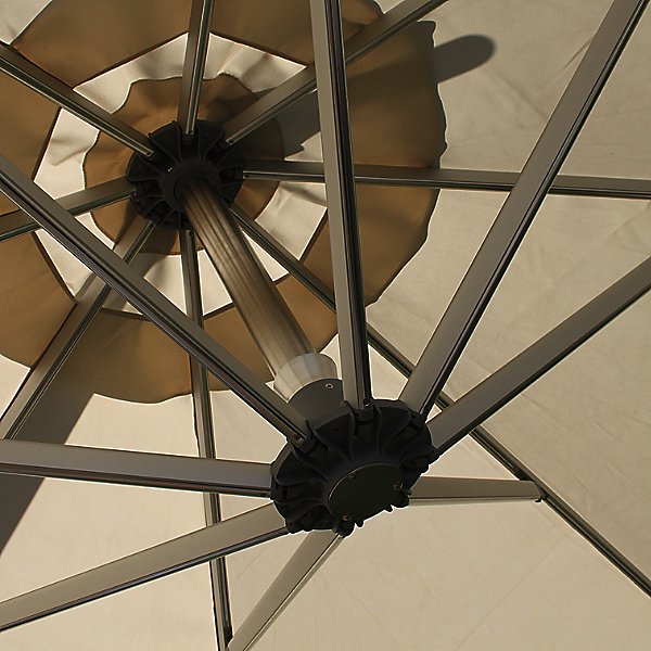 Santa Ana Square Side Wind Aluminum Cantilever Umbrella With Base
